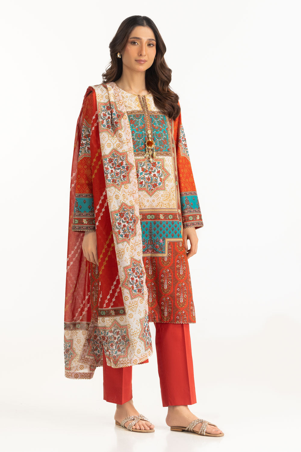 3Pc Lawn Printed Suit