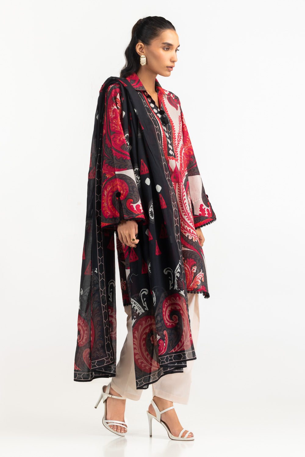 3Pc Lawn Printed Suit