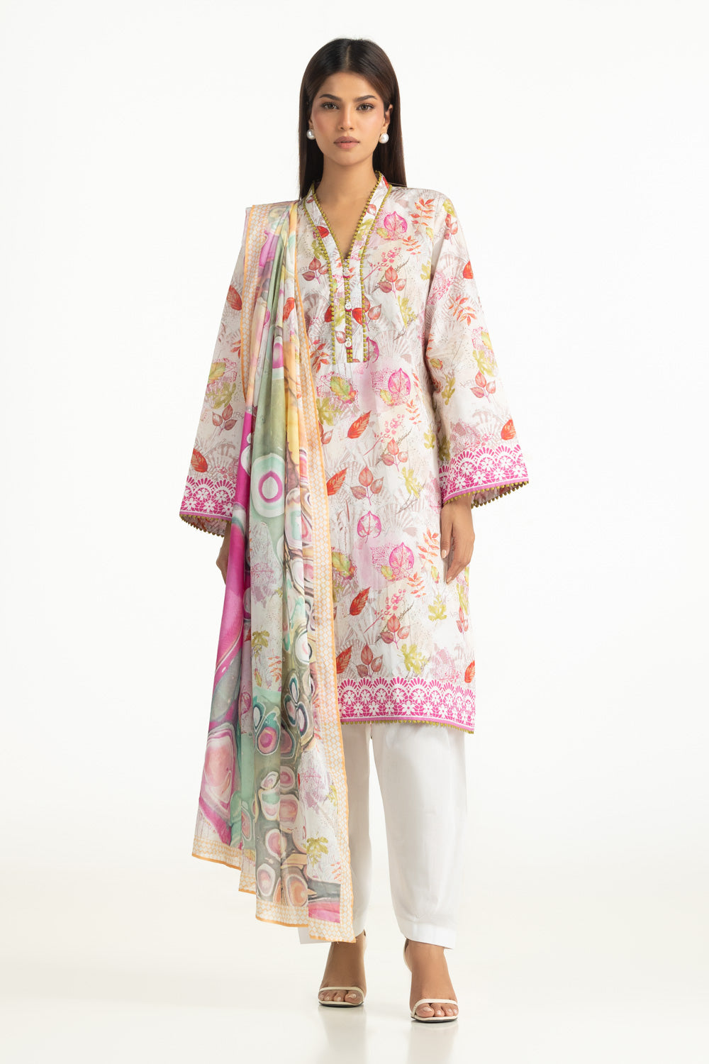 3Pc Lawn Printed Suit