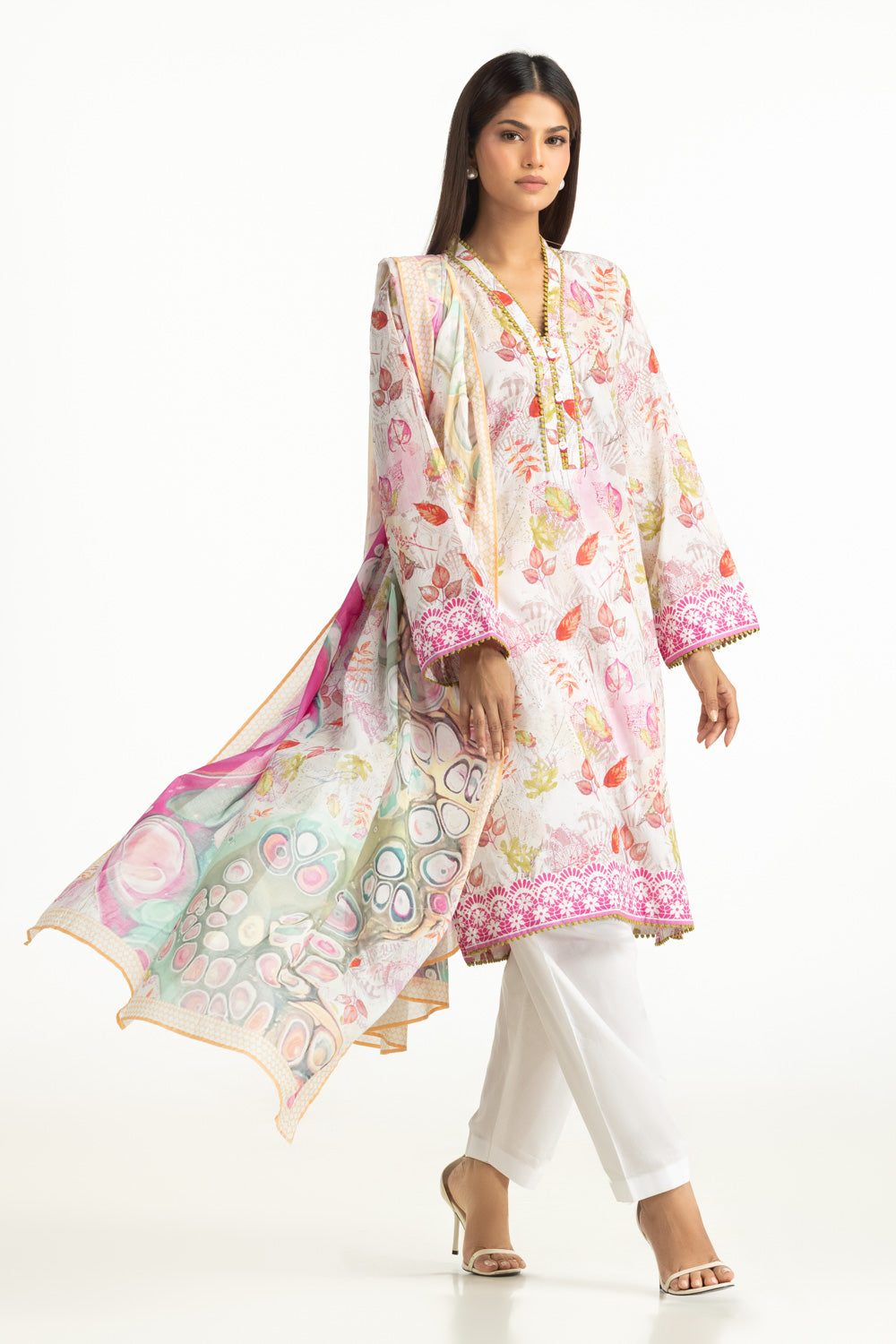 3Pc Lawn Printed Suit