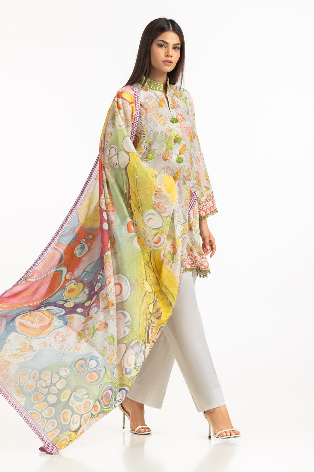 3Pc Lawn Printed Suit