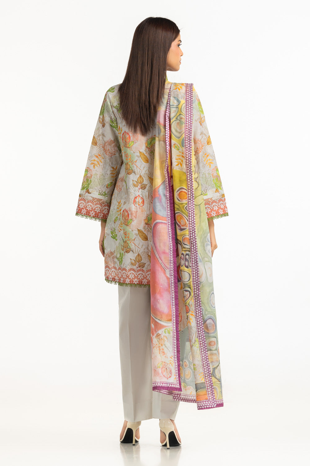 3Pc Lawn Printed Suit