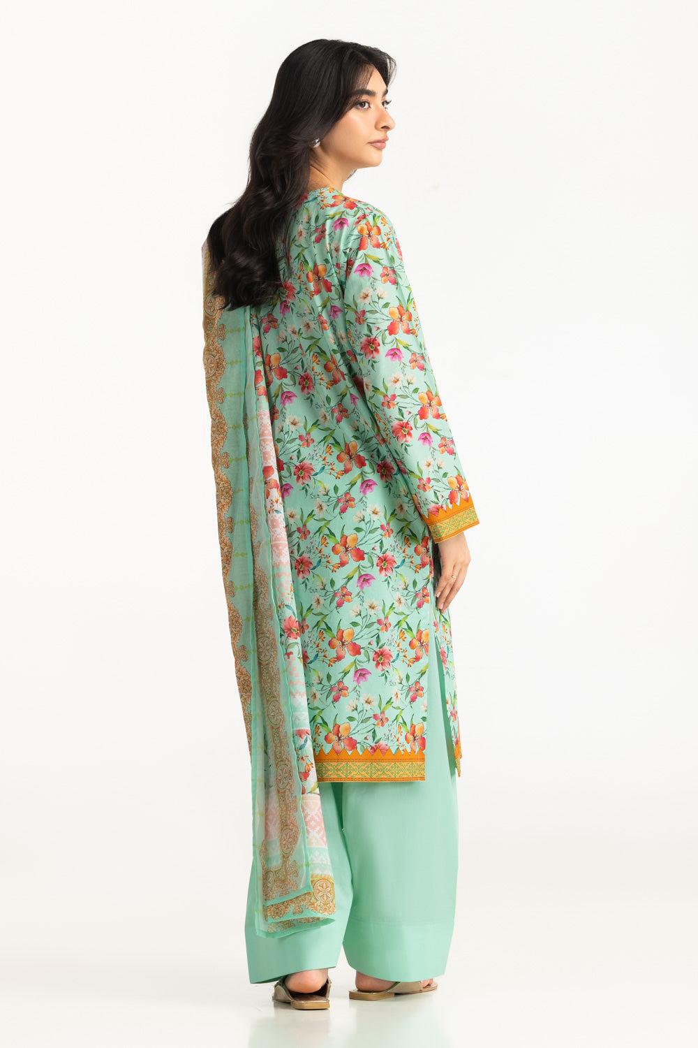 3Pc Lawn Printed Suit