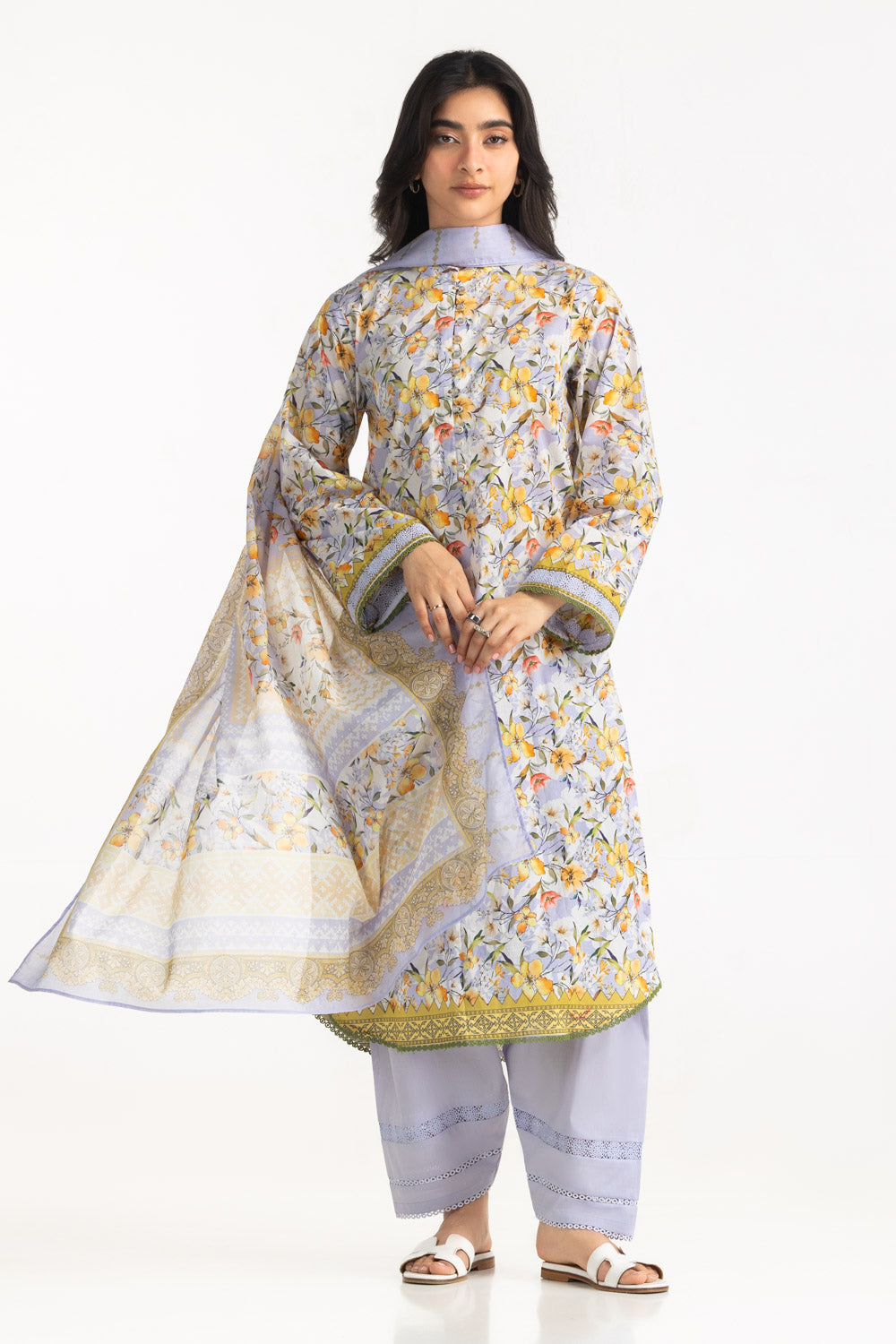 3Pc Lawn Printed Suit