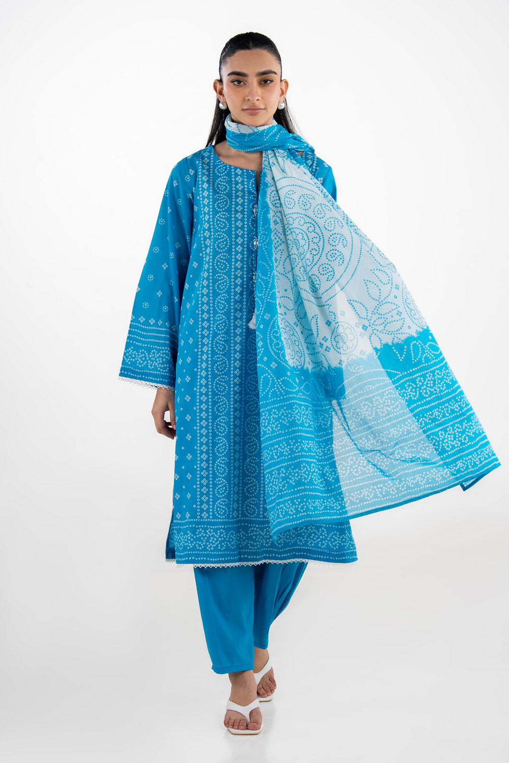 3Pc Lawn Printed Suit
