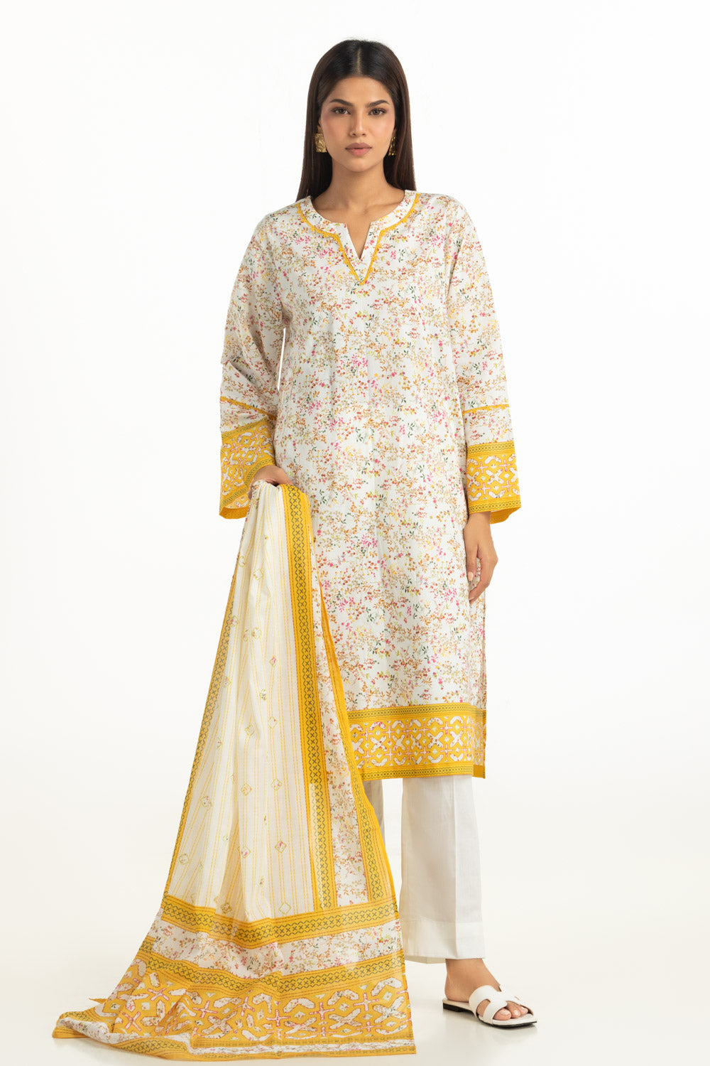 3Pc Lawn Printed Suit
