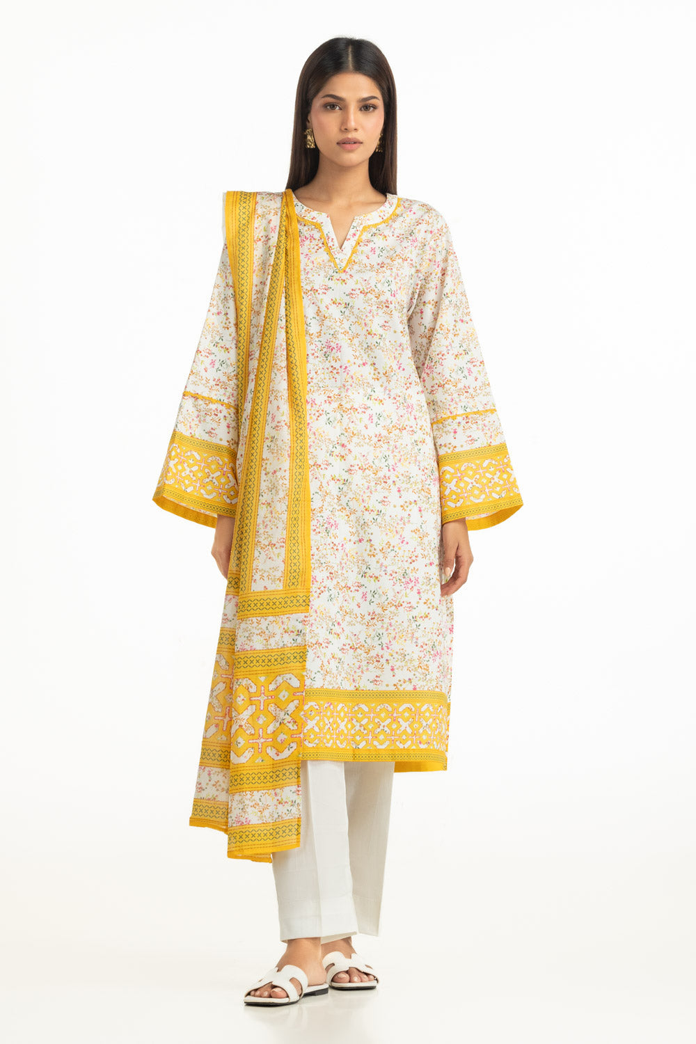 3Pc Lawn Printed Suit
