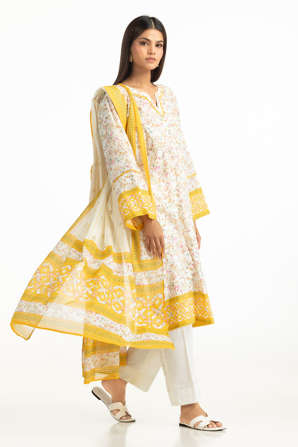 3Pc Lawn Printed Suit
