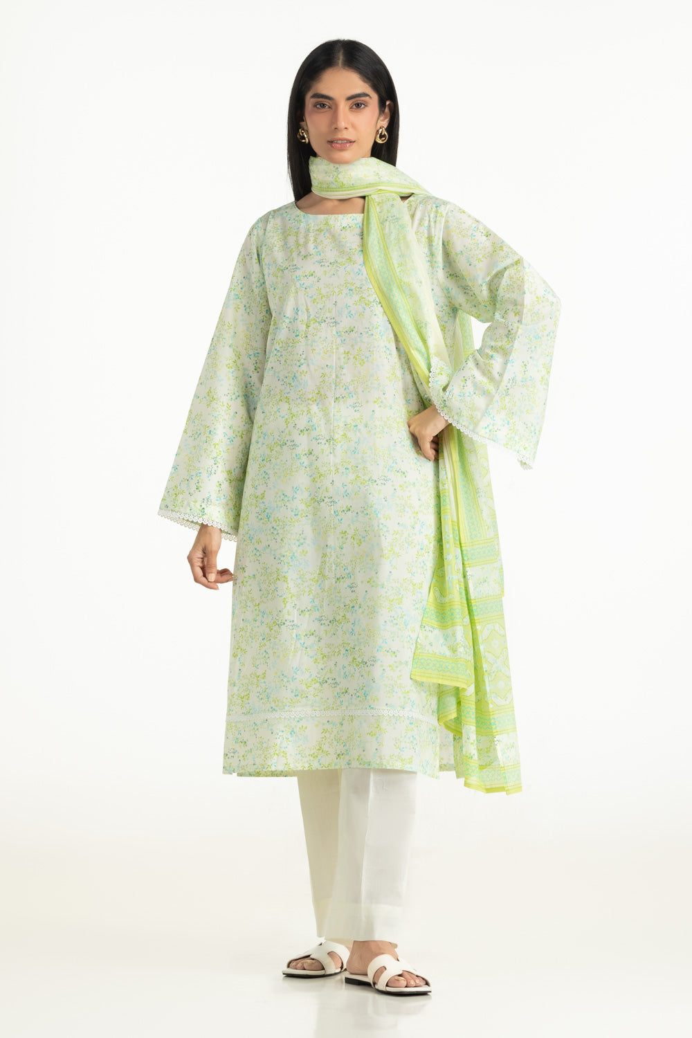 3Pc Lawn Printed Suit