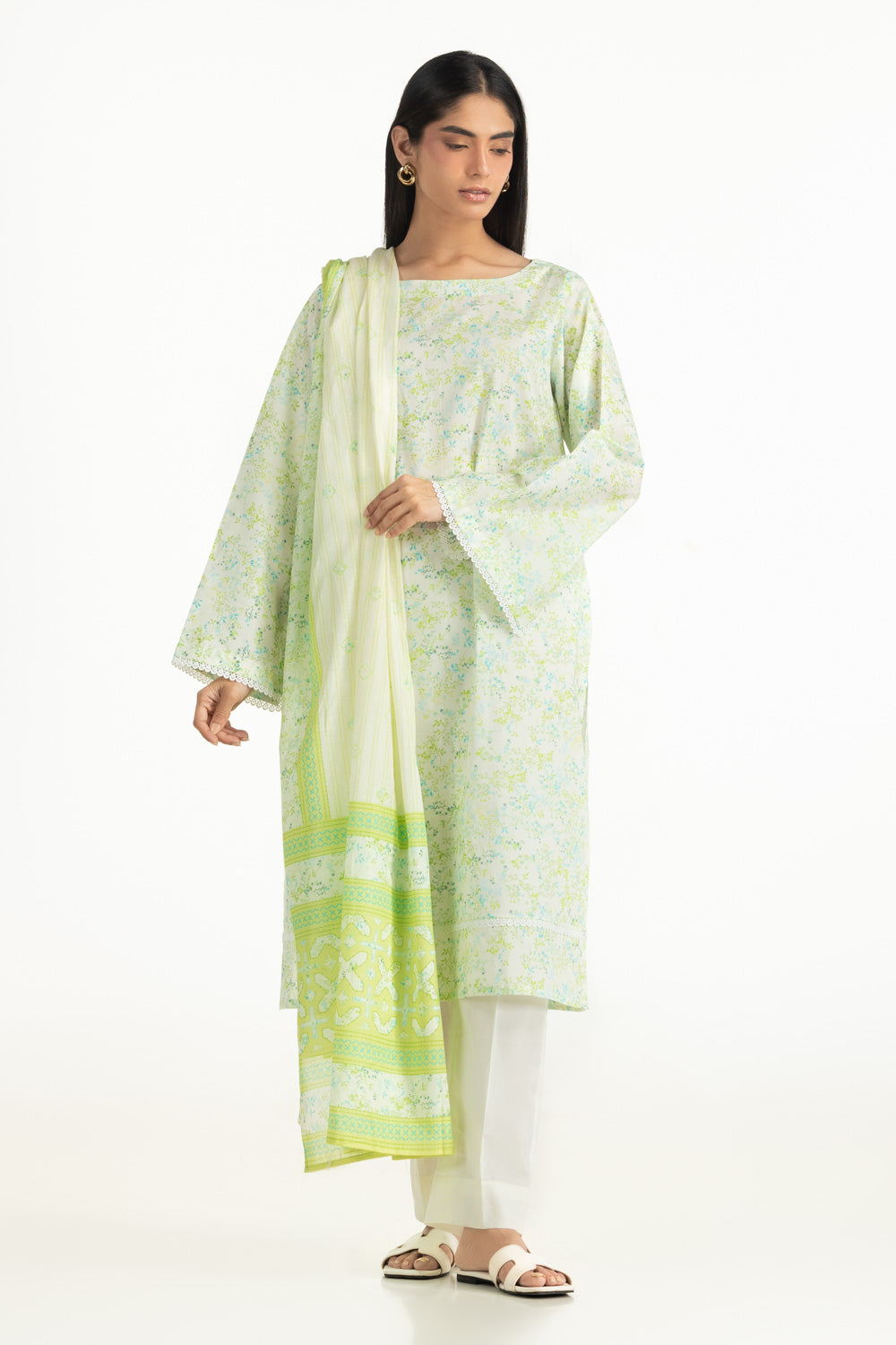 3Pc Lawn Printed Suit