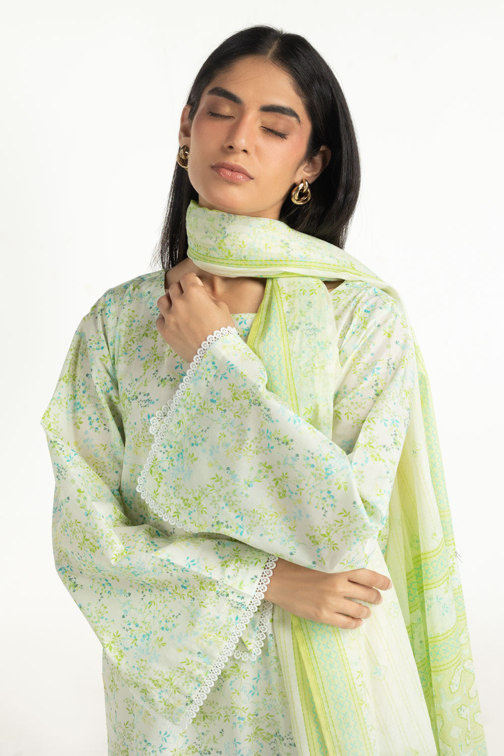 3Pc Lawn Printed Suit