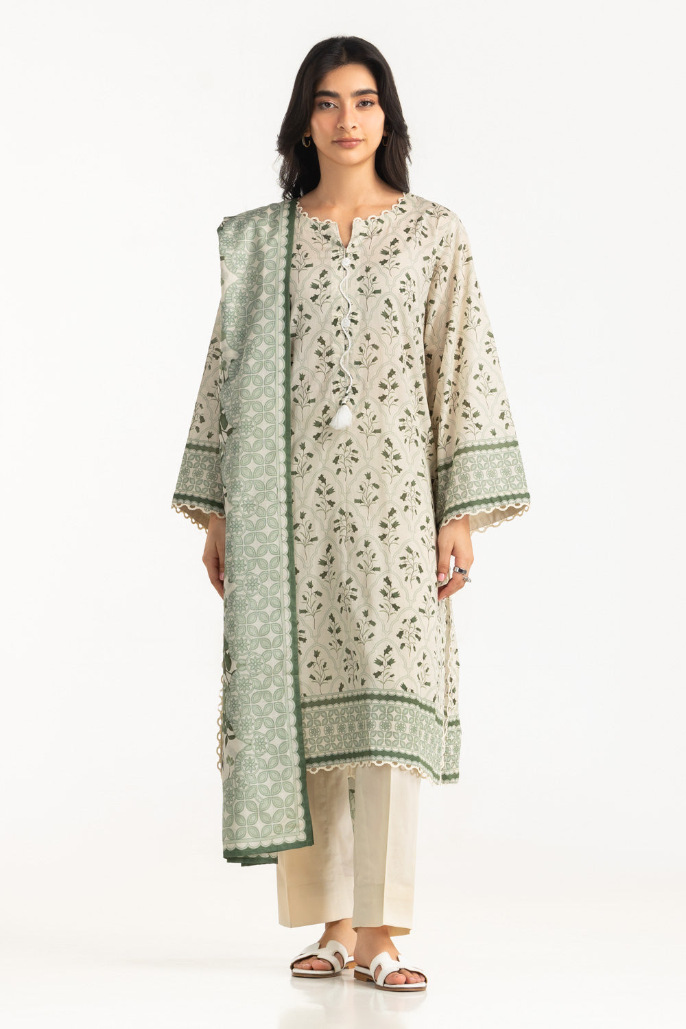 3Pc Lawn Printed Suit