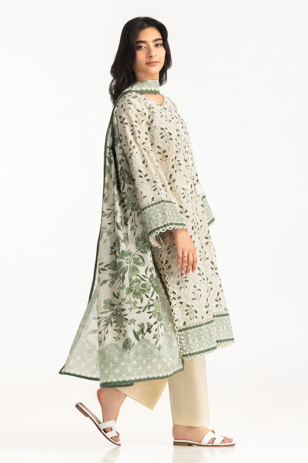 3Pc Lawn Printed Suit