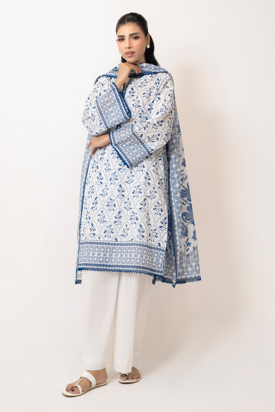 3Pc Lawn Printed Suit