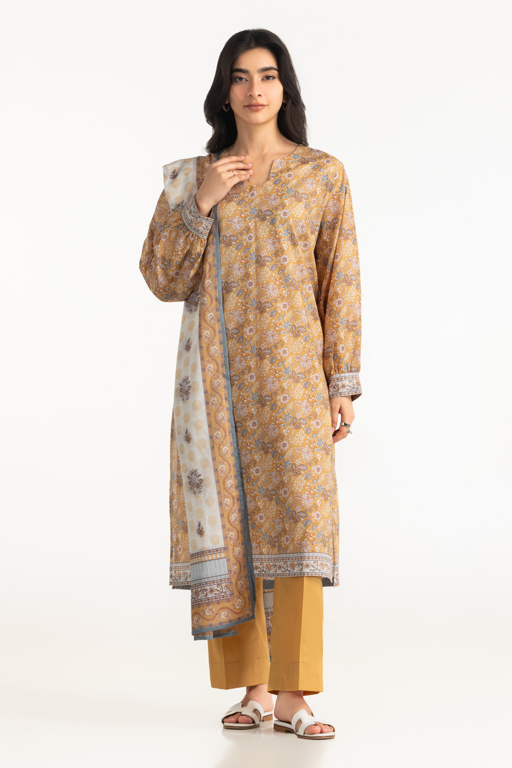3Pc Lawn Printed Suit