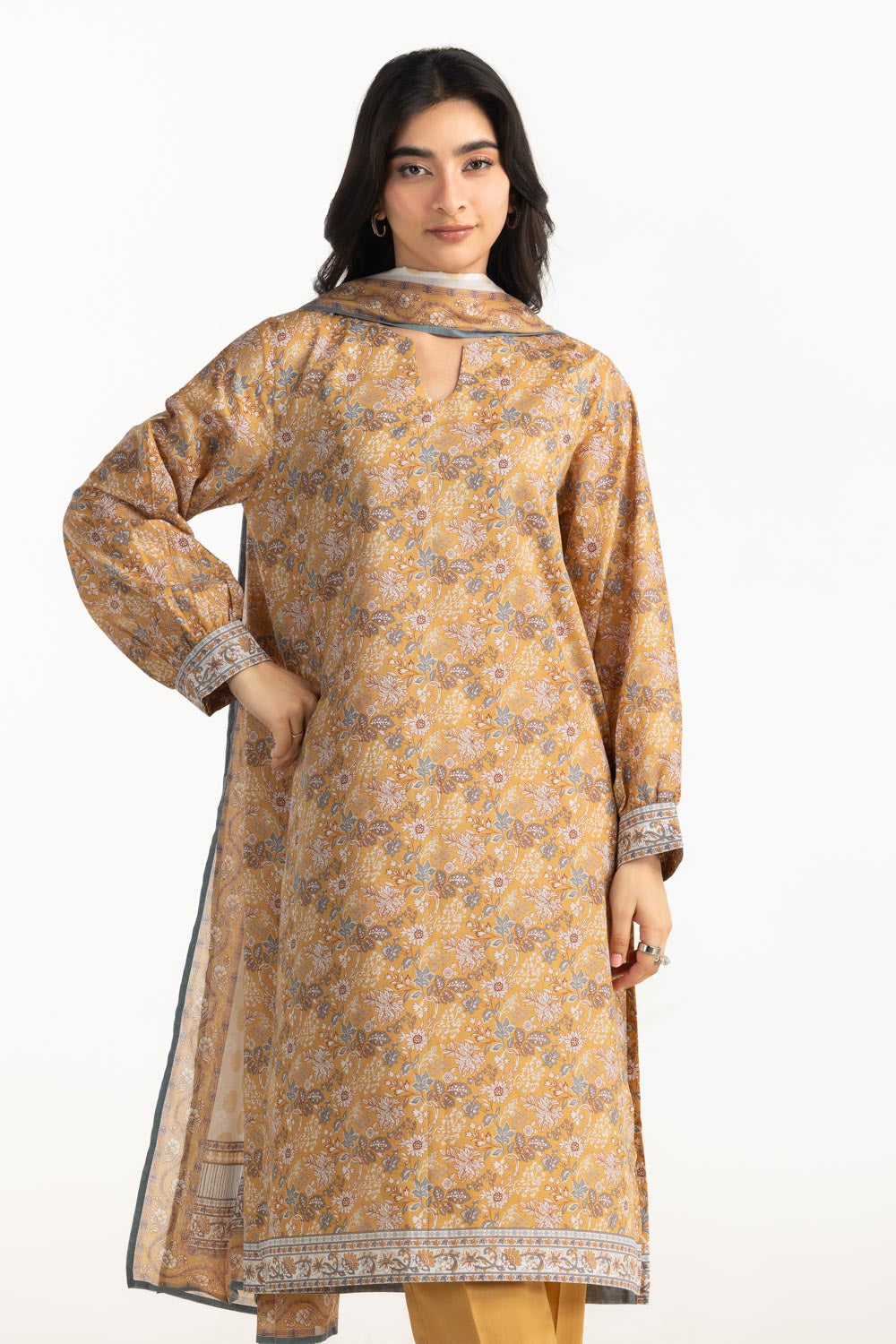 3Pc Lawn Printed Suit