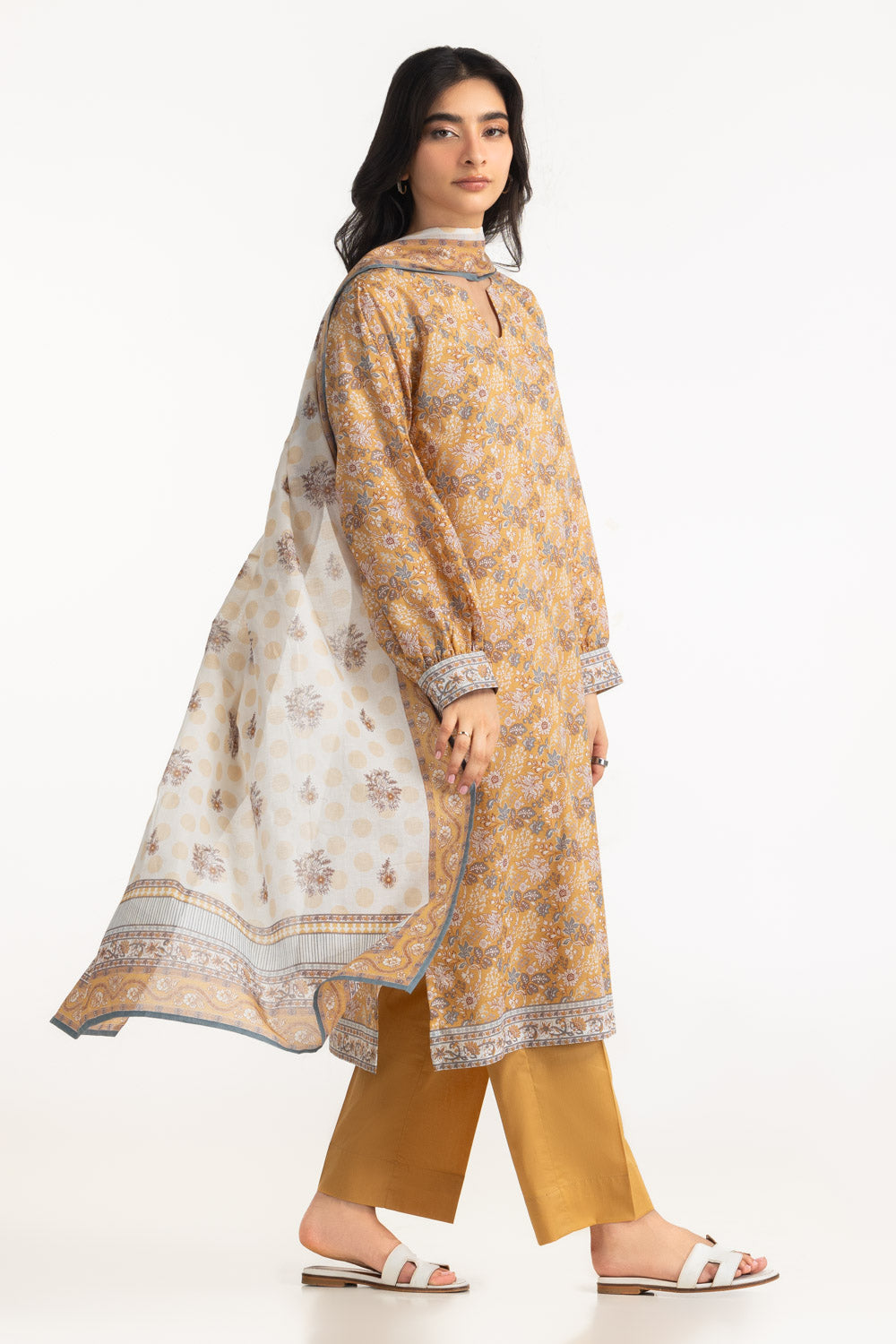 3Pc Lawn Printed Suit