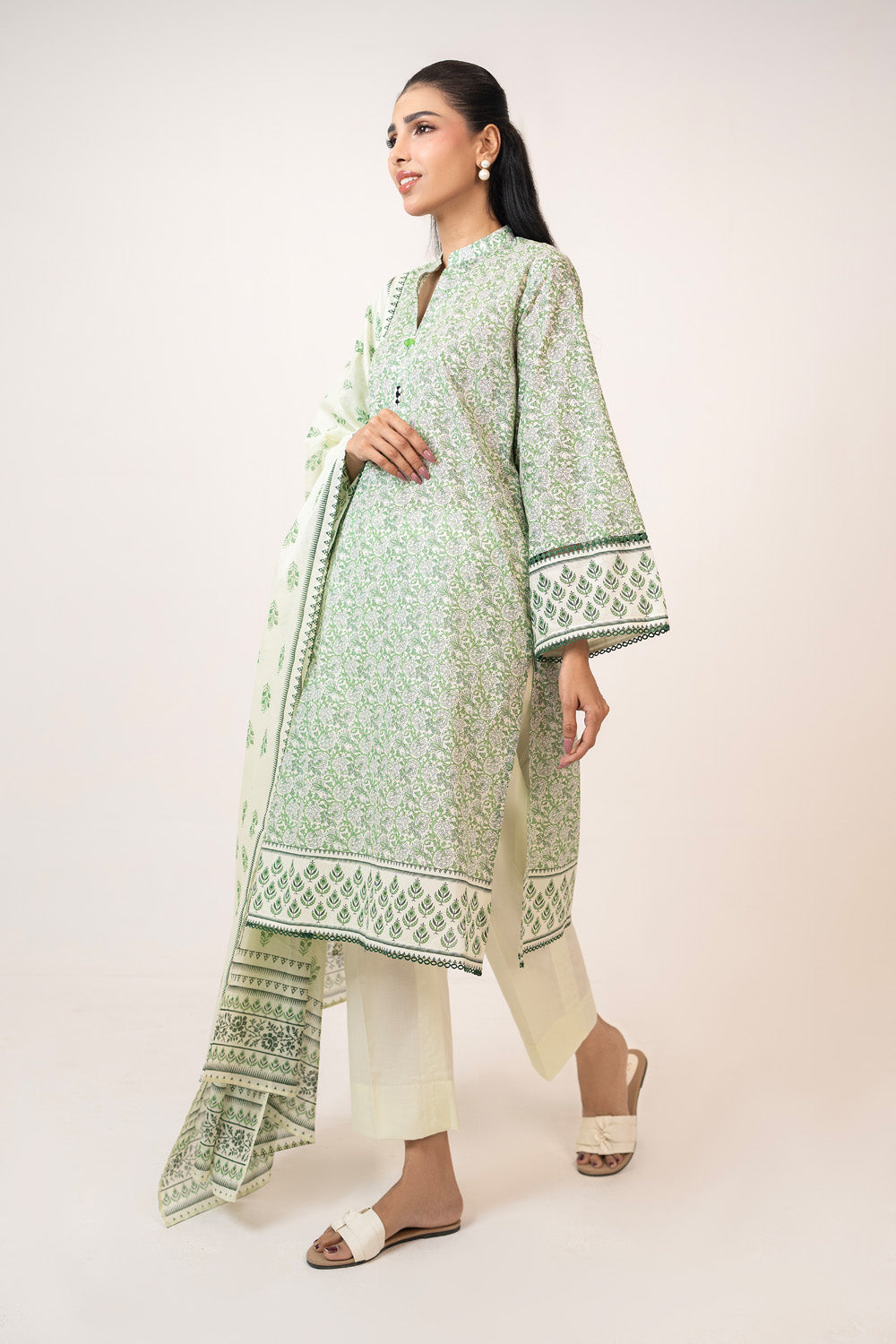 3Pc Lawn Printed Suit