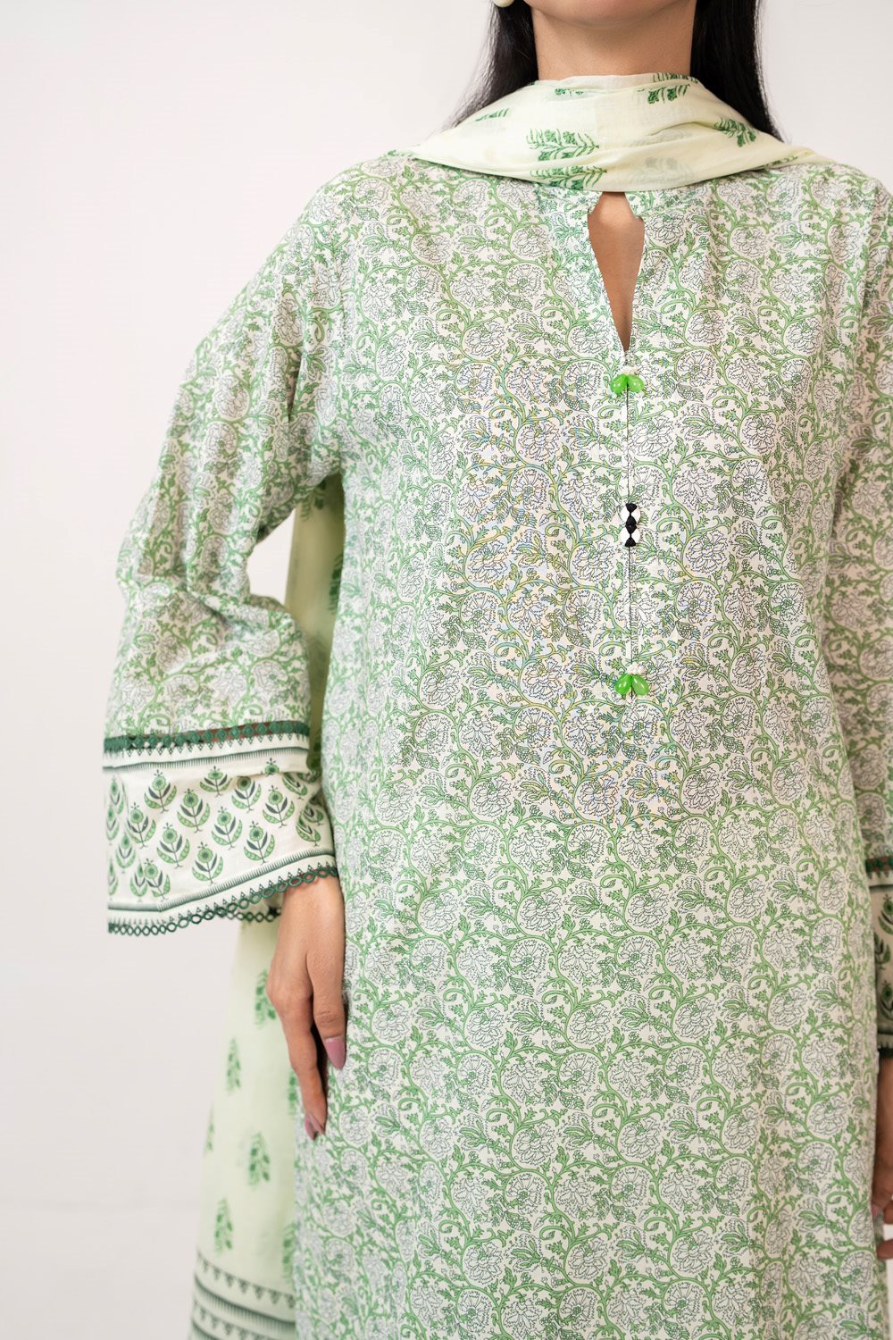 3Pc Lawn Printed Suit
