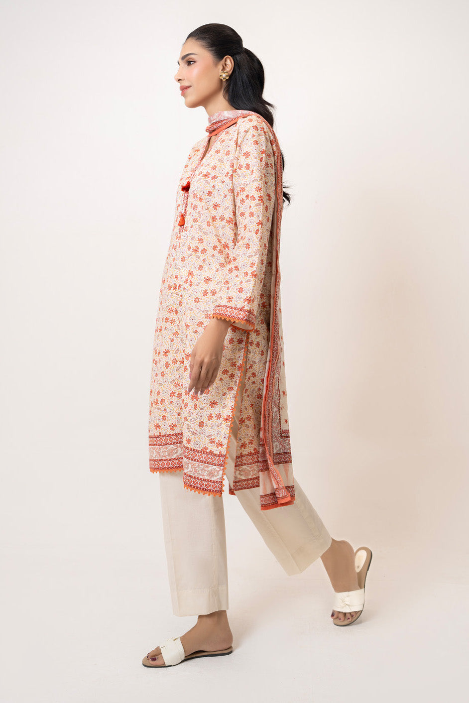 3Pc Lawn Printed Suit