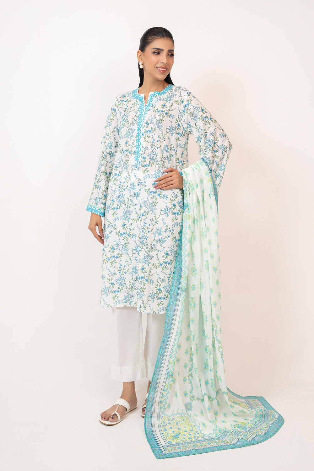 3Pc Lawn Printed Suit