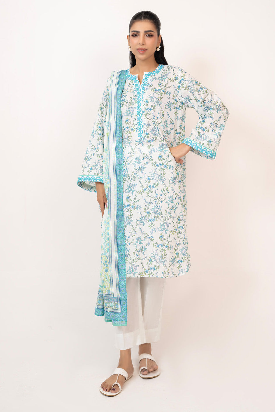 3Pc Lawn Printed Suit