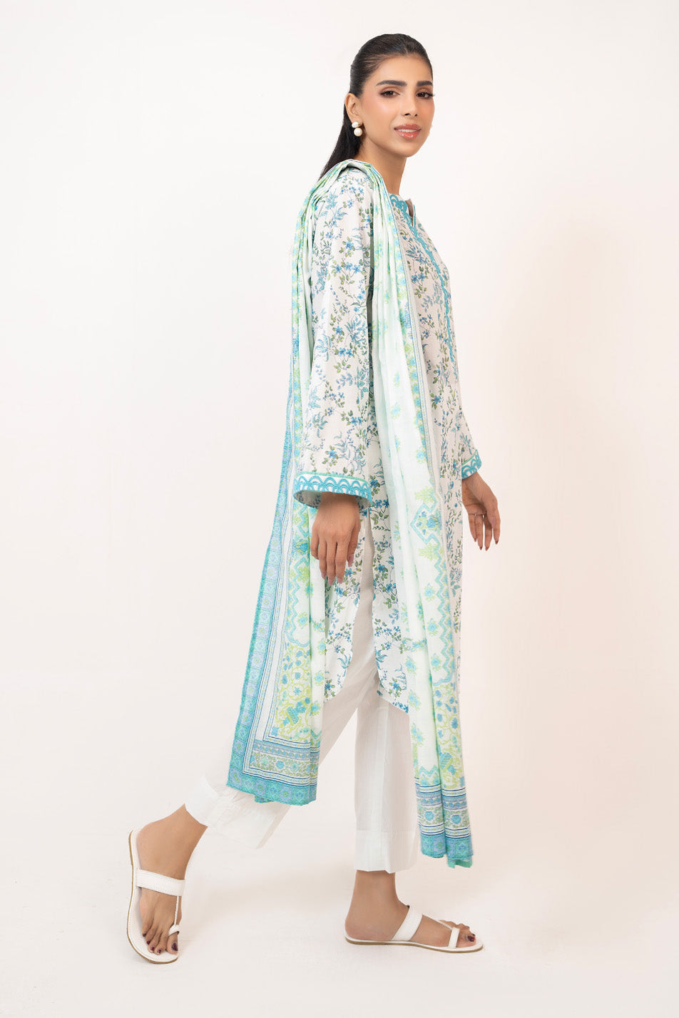 3Pc Lawn Printed Suit