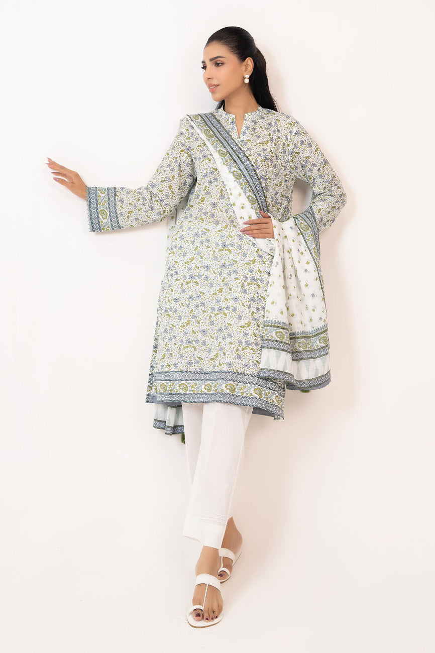 3Pc Lawn Printed Suit