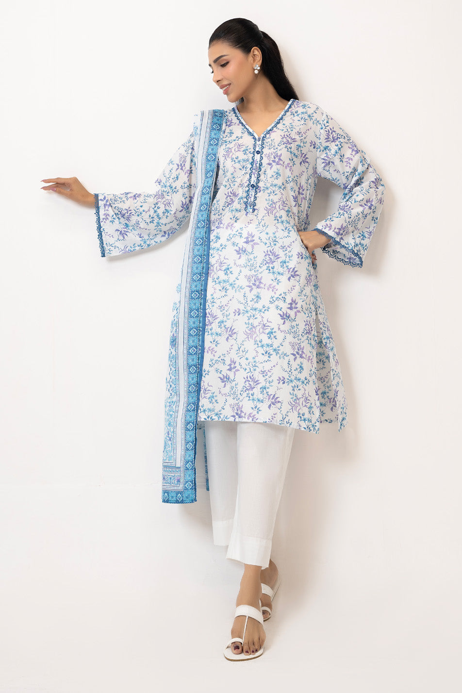 3Pc Lawn Printed Suit