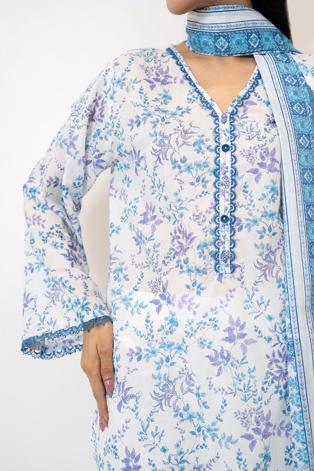 3Pc Lawn Printed Suit