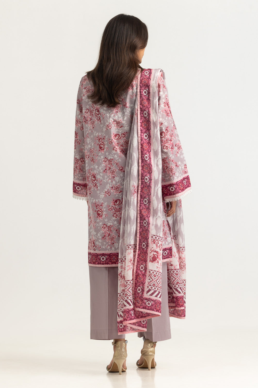 3Pc Lawn Printed Suit