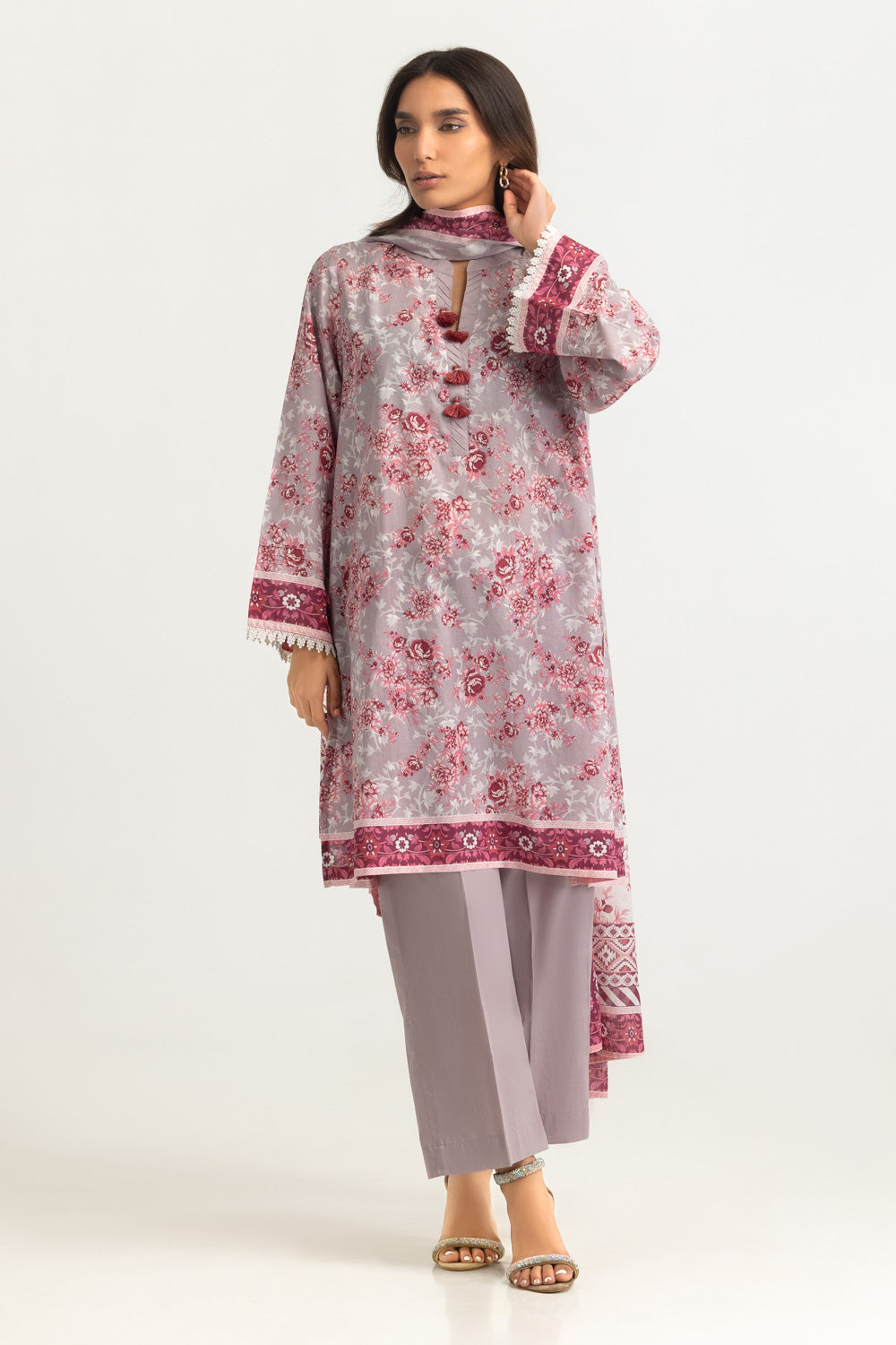 3Pc Lawn Printed Suit