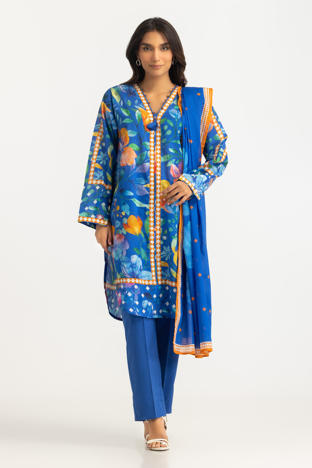3Pc Lawn Printed Suit