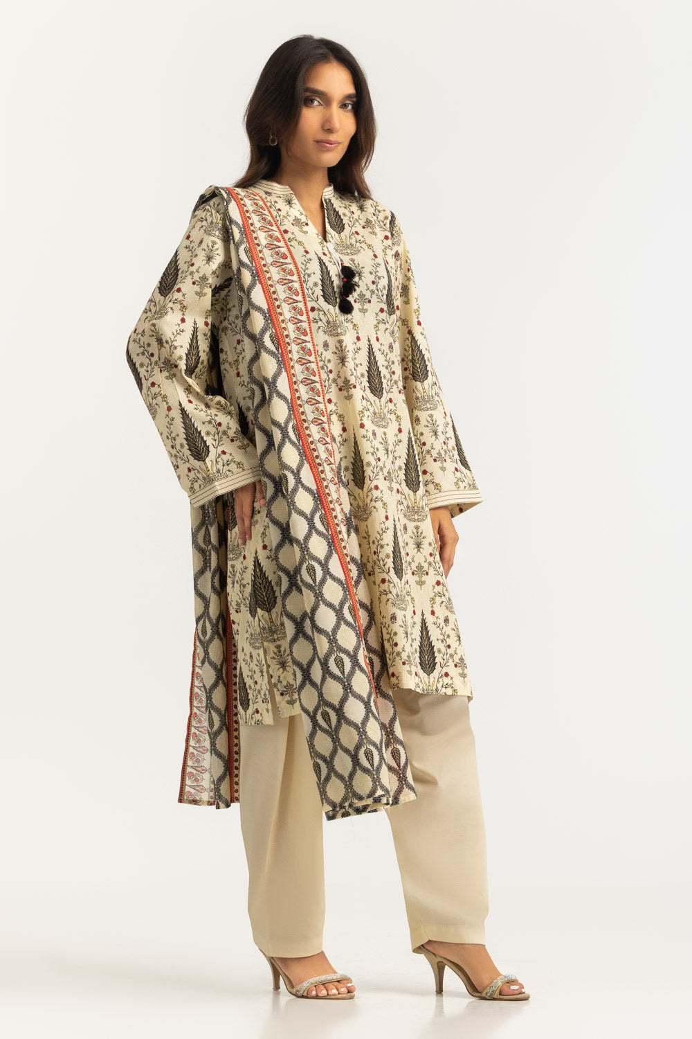 3Pc Lawn Printed Suit