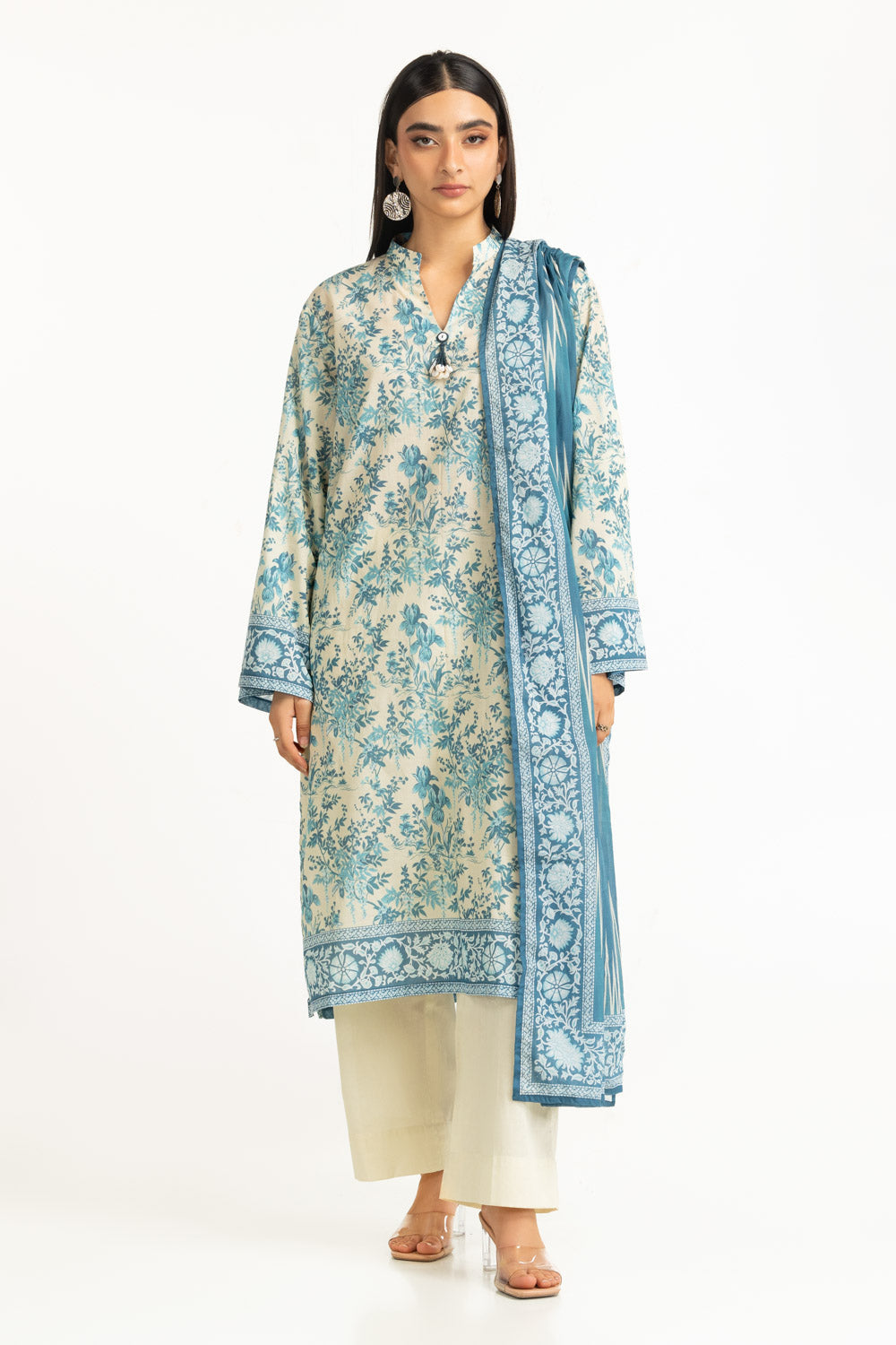 3Pc Lawn Printed Suit