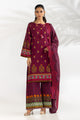 3Pc Lawn Printed Suit With Embroidered