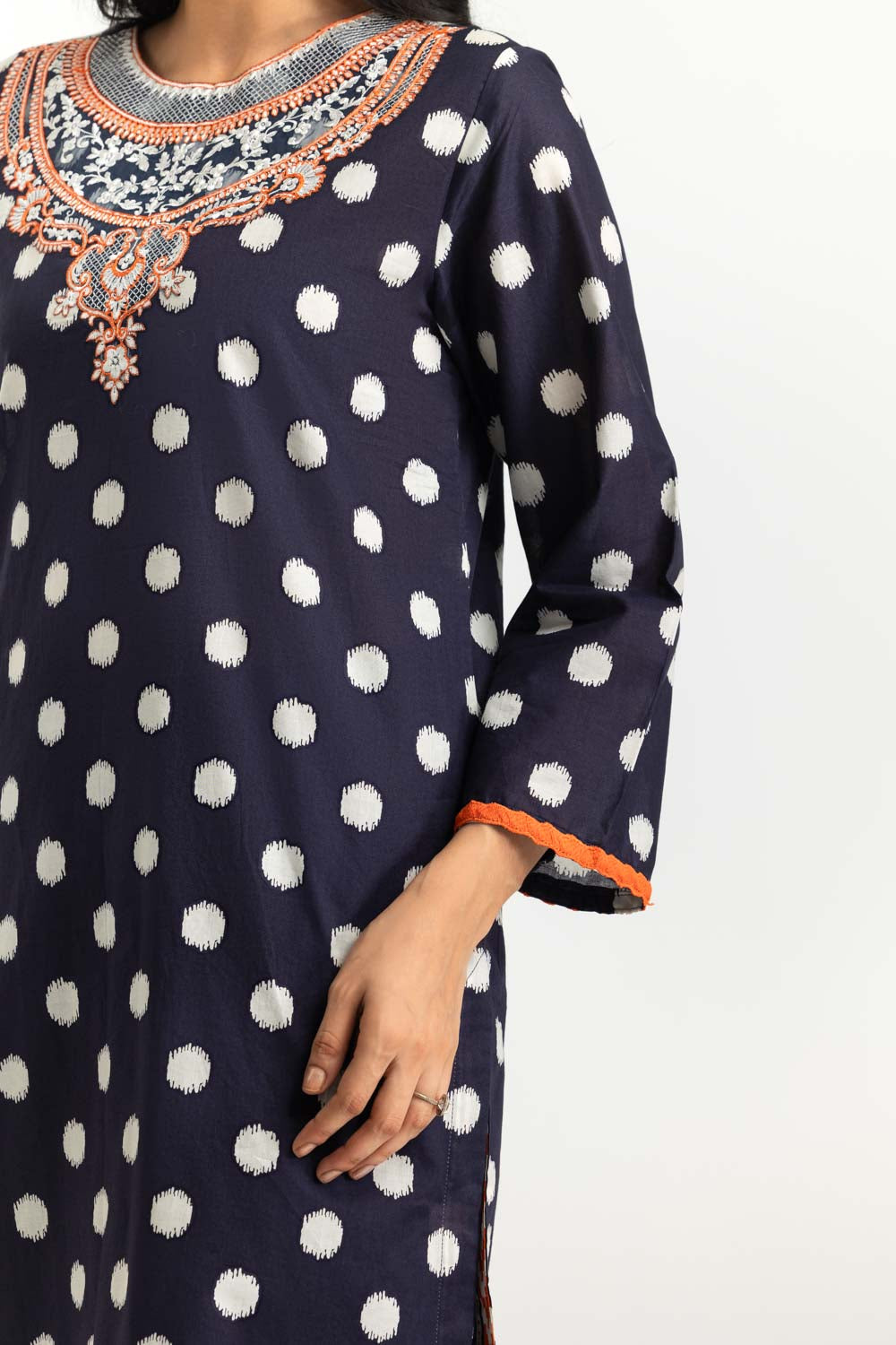 3PC Lawn Printed Suit With Embroidered