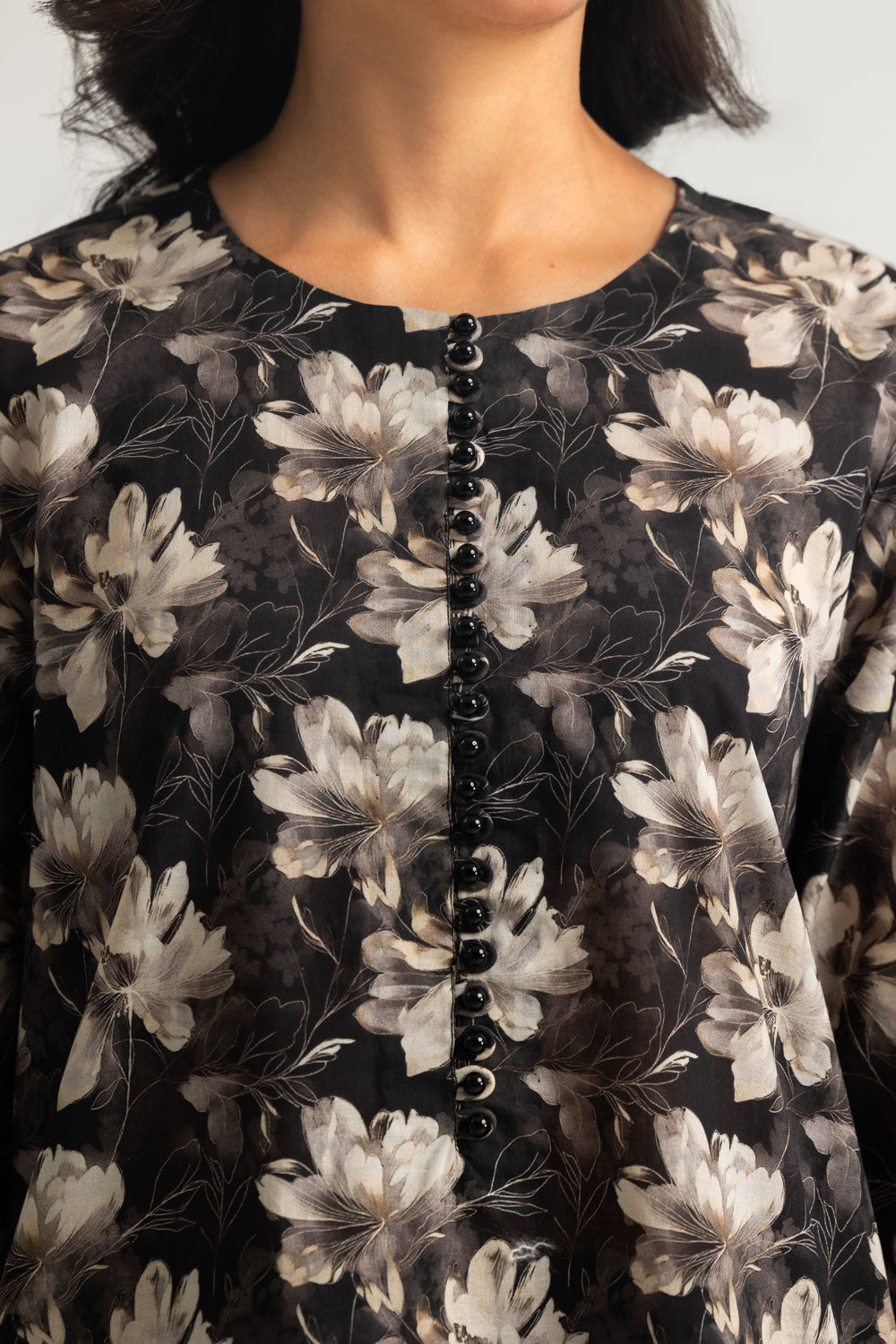 3PC Lawn Printed Suit With Embroidered