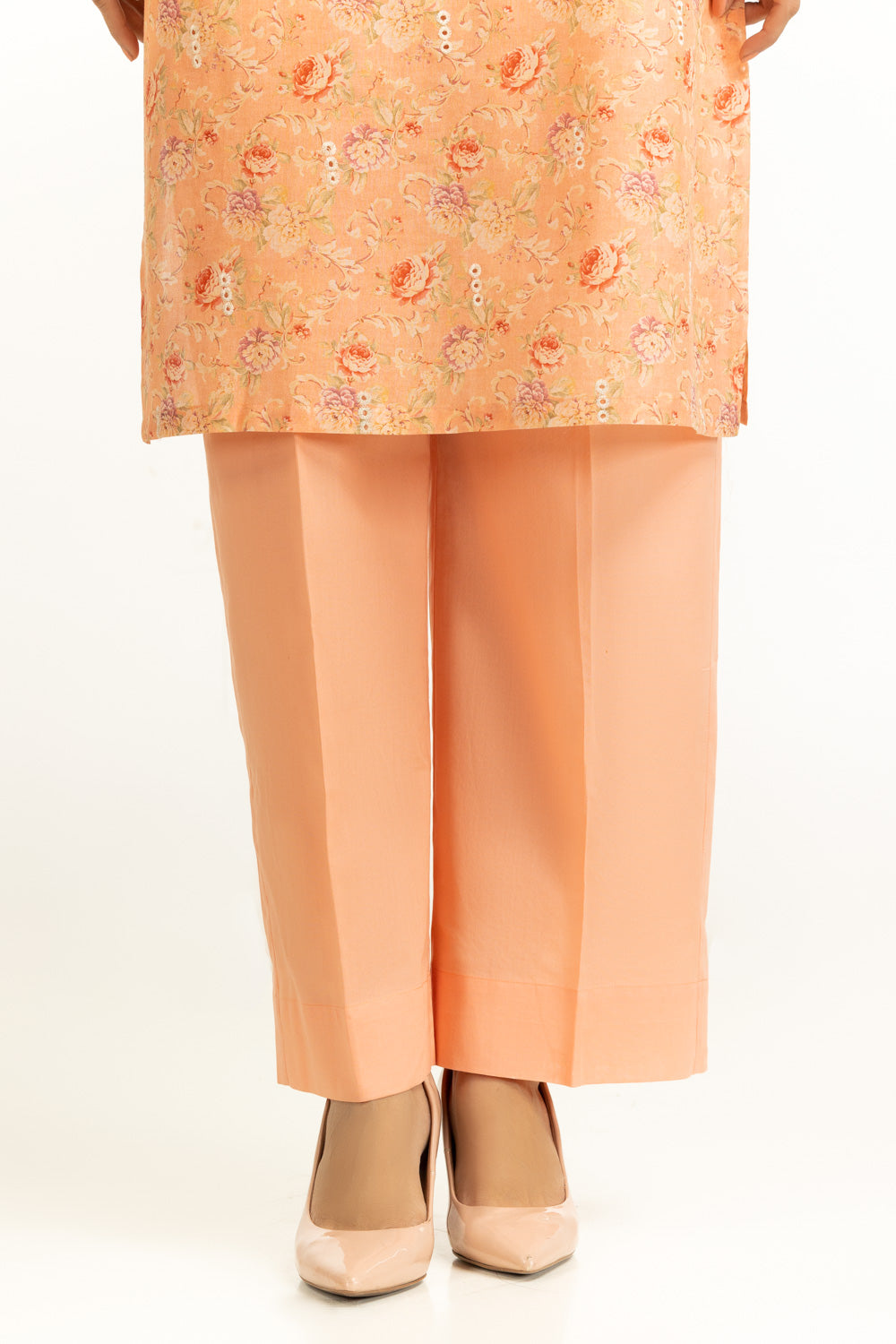 3Pc Lawn Printed Suit With Schiffli Embroiderd