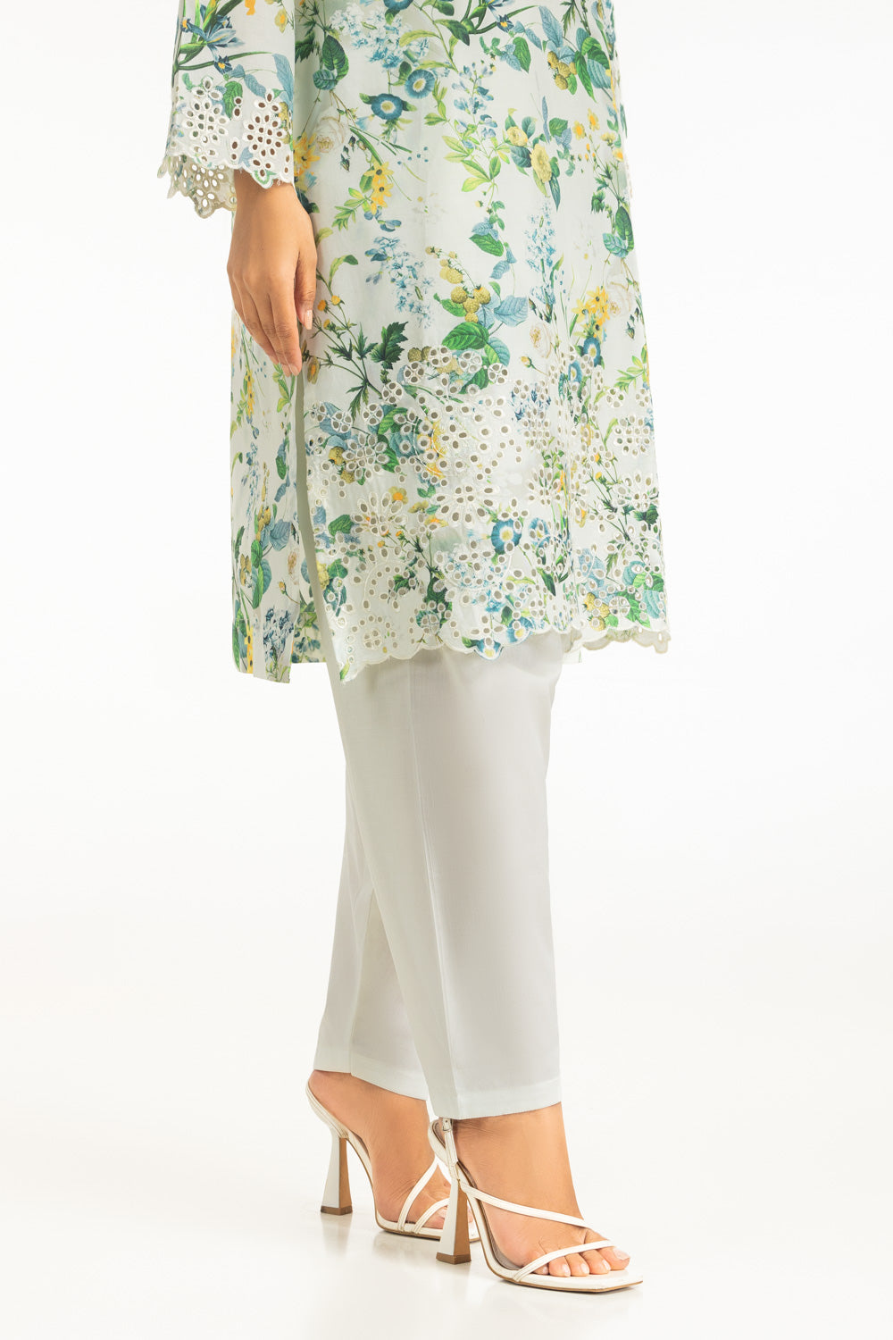 3Pc Lawn Printed With Embroidered Suit