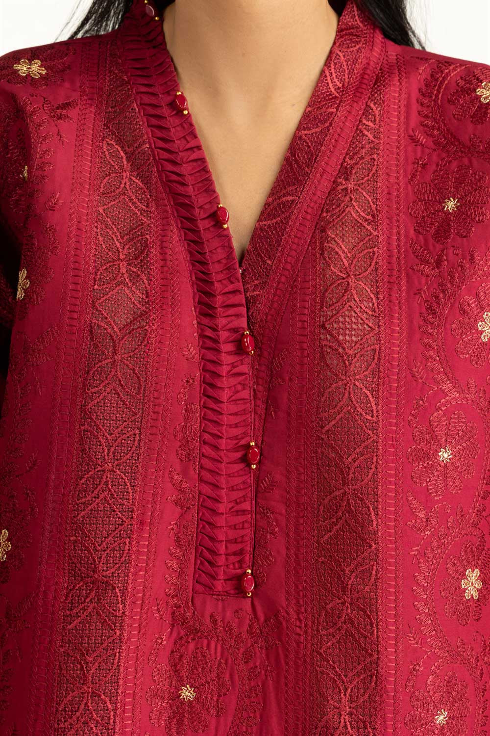 3Pc Lawn Sequence Embroidered Suit