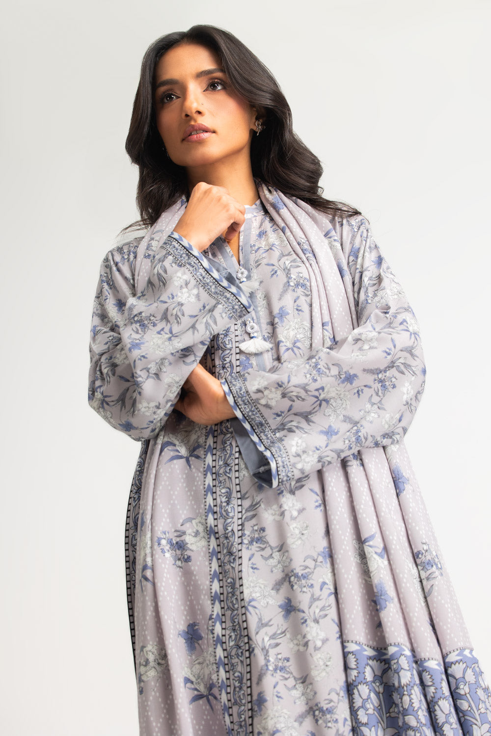 3PC Linen Printed Suit