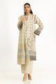 3Pc Lurex Jacquard Printed Suit
