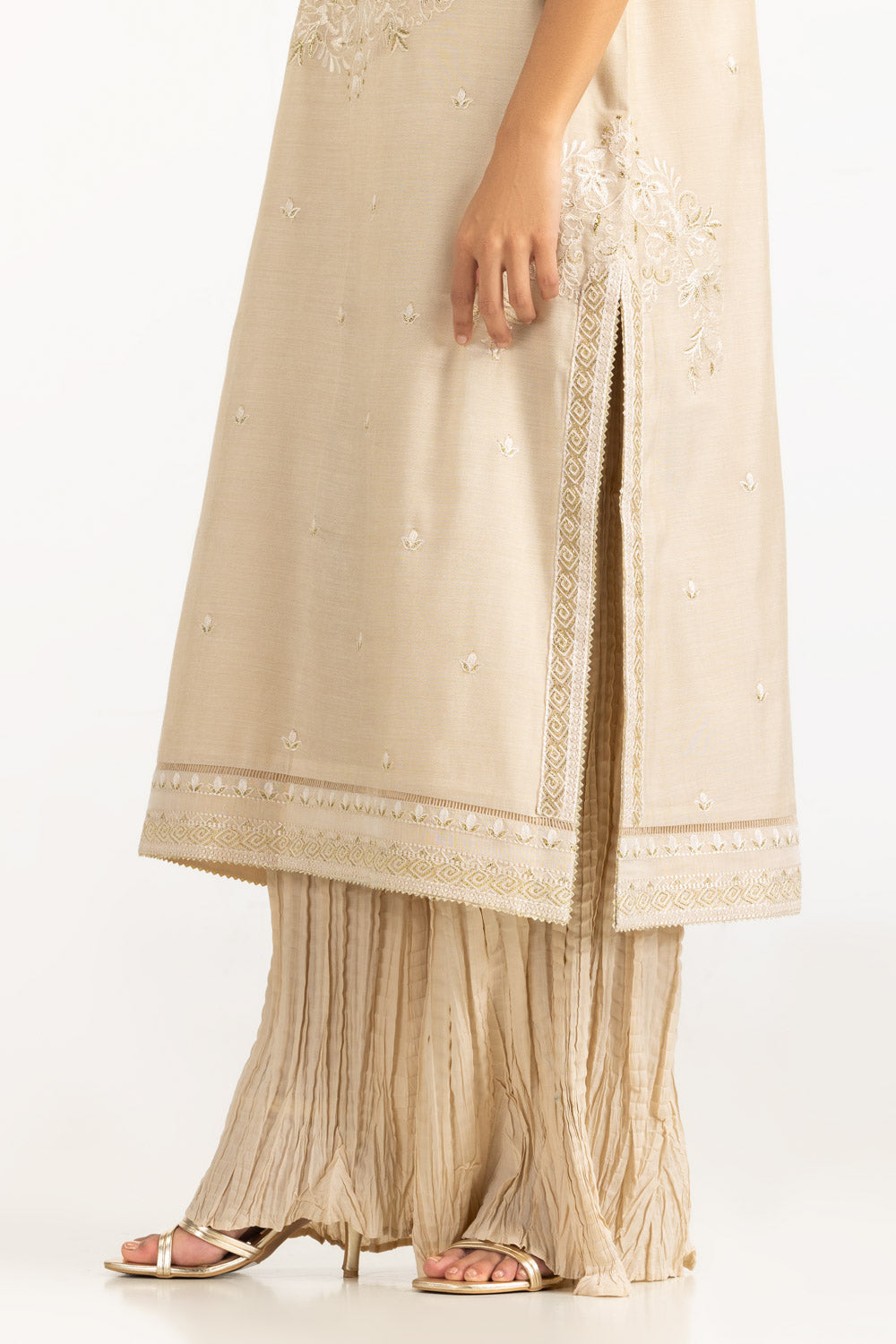 3Pc Masoori Embroidered Suit