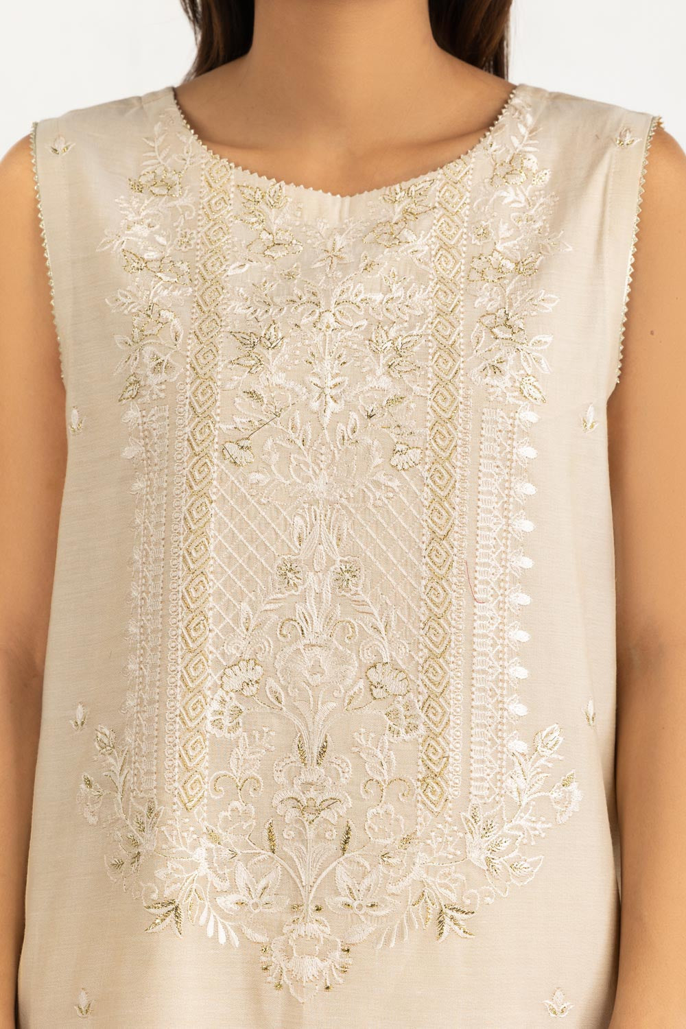 3Pc Masoori Embroidered Suit