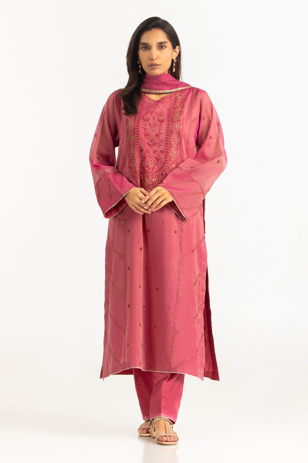 3PC Massori Embroidered Suit