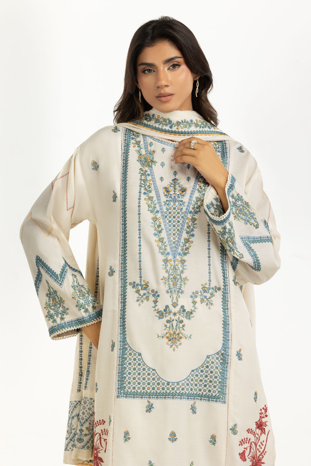 3PC Pashmina Embroidered Suit