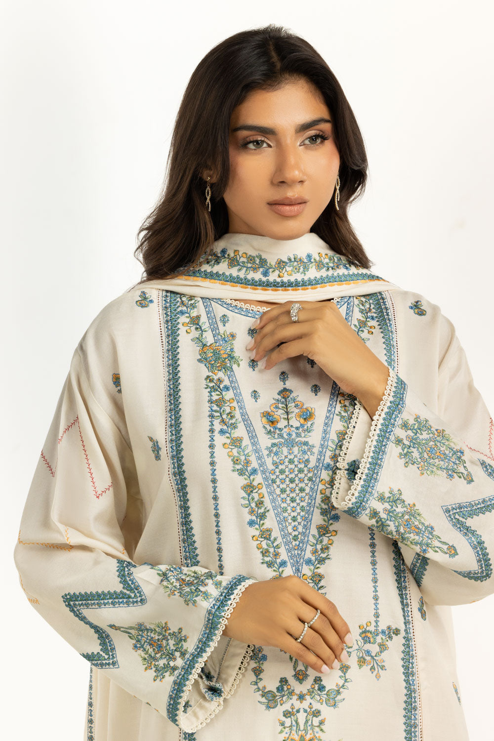 3PC Pashmina Embroidered Suit