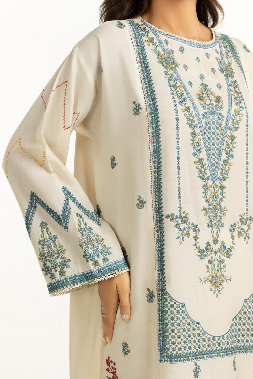 3PC Pashmina Embroidered Suit