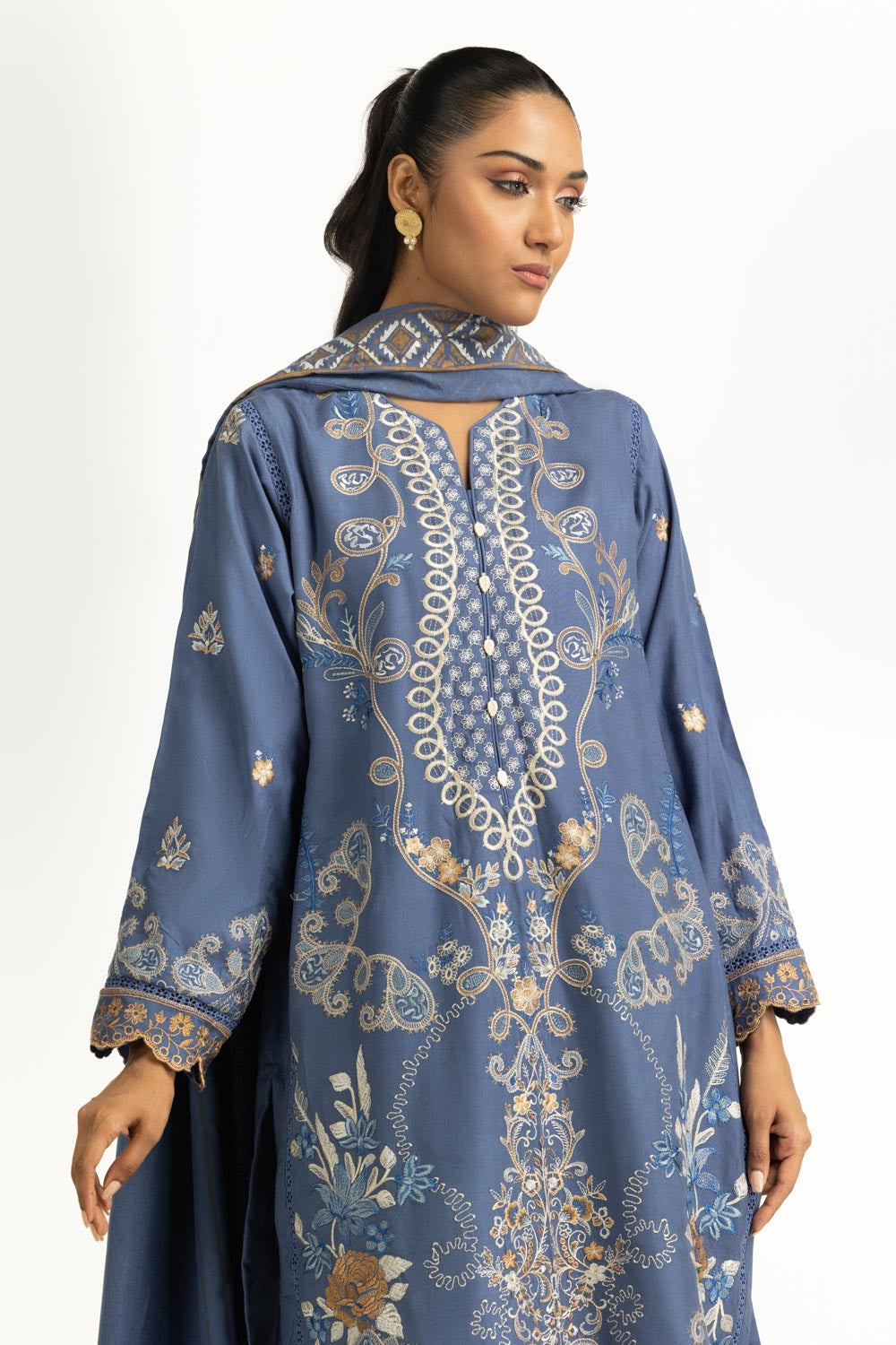 3PC Pashmina Embroidered Suit